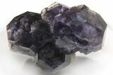 Purple Cube-Dodecahedron Fluorite Cluster - China #226157-1